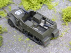 Unbranded / Roco Minitanks Compatible WWII US M-3 Halftrack W/MG Lot#9252B©