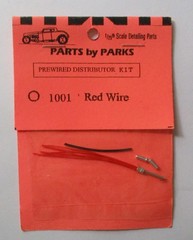 Red Wire Prewired Distributor 1:24 1:25 PART BY PARKS CAR MODEL ACCESSORY 1001