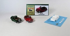 New! SMC-856 1950 Willys Jeepster Convertible HO-1/87th Scale White Resin Kit