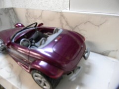 AMT 1/25 1994 DEALER PROMOTIONAL CAR PLYMOUTH PROWLER ROADSTER PURPLE -MIB