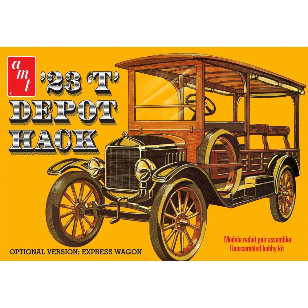 1/25 AMT 1237 – 1923 Ford T Depot Hack Transport Vehicle Plastic Model Kit