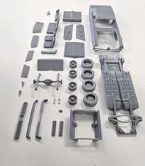 ABS-LIKE RESIN 3D PRINTED 1/25 1967 MERCURY COUGAR FULL KIT