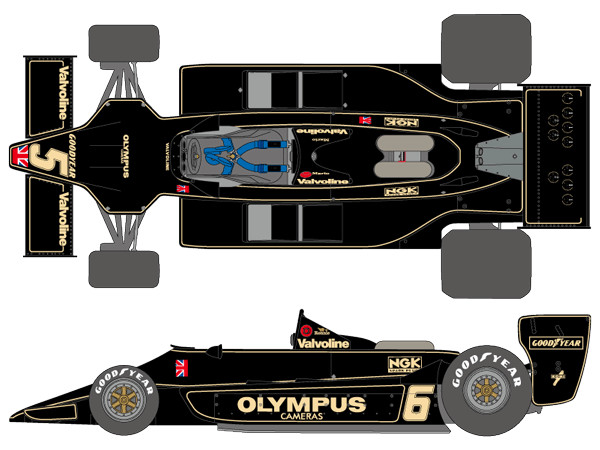 SHUNKO Decal Sheet 1:20 Scale Lotus Type 79 1978 SHK-D410 for Hasegawa kit