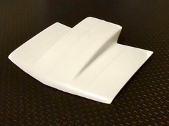 LEX’S SCALE MODELING Resin Outlaw Hood for ’92, ’96 & SS 454 Chevy P/U AMT 1/25.