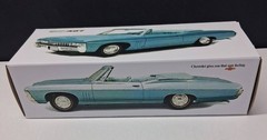 New 1968 Chevy Impala Convertible BLUE Custom Made Promo Model BOX ONLY..NO CAR
