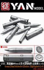 1/35 German Nevelwerfer 42 210mm Rocket Launcher w/HE Canisters PE Detail-up Set