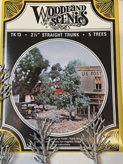Woodland Scenics TK13 5 Trees Straight Trunk 2-1/2″ Tall Kit SEALED