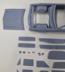 ABS-LIKE RESIN 3D PRINTED 1/25 1974 CHEVY MALIBU WAGON BODY WITH SEPARATE HOOD