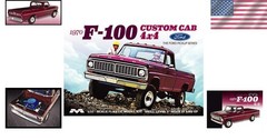 1970 Ford F100 4×4 Custom Cab 1/25 Scale Model Kit-