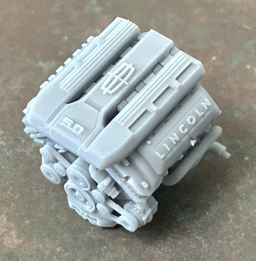 Resin “Lincoln 5.0” Modern Engine for scale model cars, 1/24 1/25