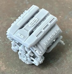 Resin “Lincoln 5.0” Modern Engine for scale model cars, 1/24 1/25
