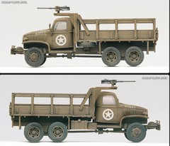 Academy 1/72 US 2.5ton Cargo Truck & Accessories Vehicle Plastic Model Kit 13402
