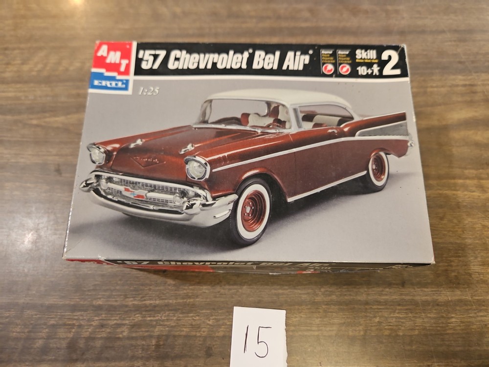 AMT ERTL 57 CHEVROLET BEL AIR MODEL KIT *OPENED BOX*