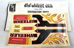 AMT Ford Custom Six-Wheel Van w/ Trail Bike 1:25 Model Kit 2502 – SEALED PARTS