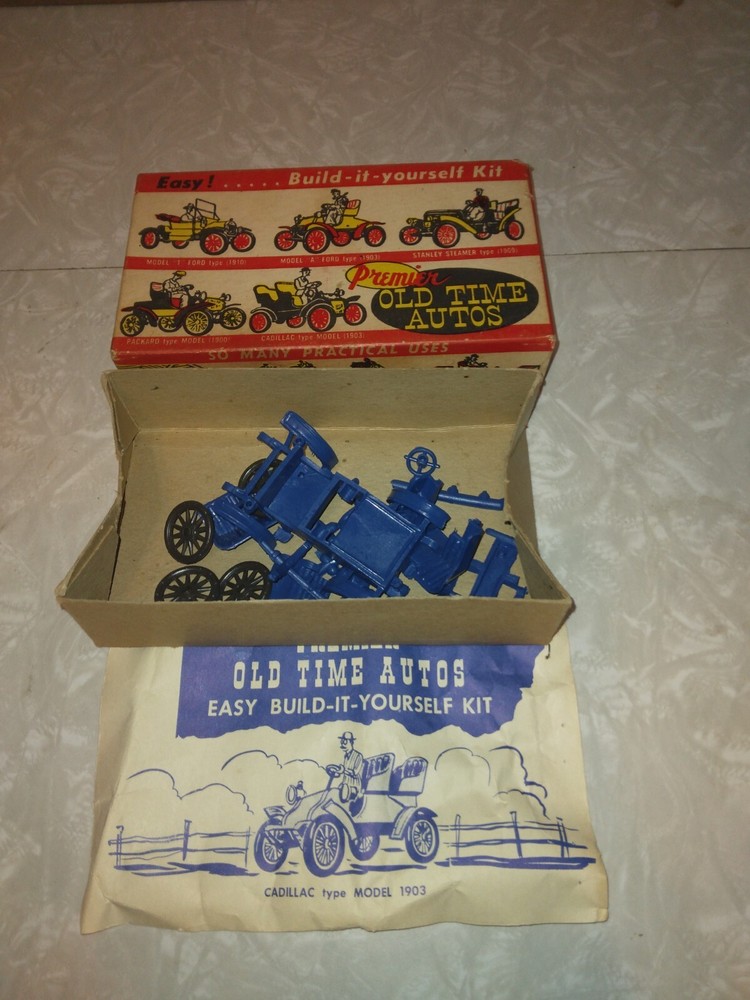 Premier Old Time Autos Model 1909 1910 Vintage Antique Toy Toys Game vtg cars