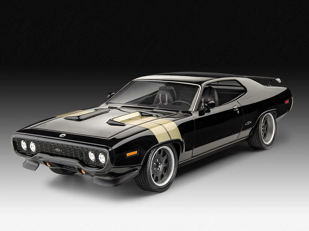 Pre July 1/24 The Fate of Fast & Furious 1971 Plymouth GTX Dominic model kit car