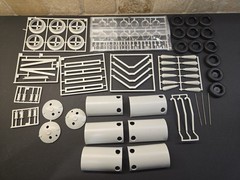AMT/ERTL, Lowboy Trailer, Kit #6683, 1/25, Parts Complete, No Box or Decals.