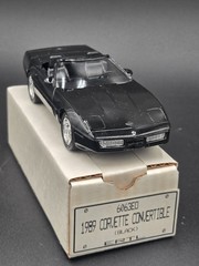 1989 Chevrolet Corvette Convertible Black Dealer Promo 6063EO New In Box!