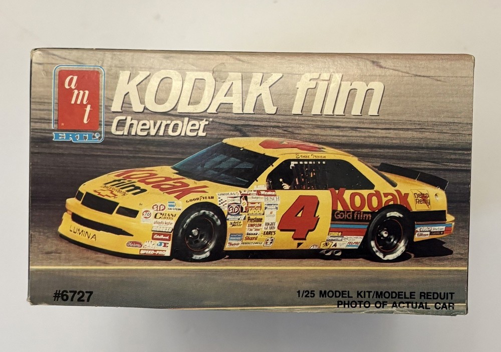 AMT Ertl Nascar Model Kit #4 Kodak Film Chevrolet 1/25 Scale #6727 – 1990