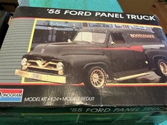 1/24 model kit Parts 1955 Ford Panel Truck F/ R Bumpers Only