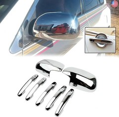 12PCS/Set Chrome Side Mirror Cover + Door Handle Cover Trim for Toyota RAV4