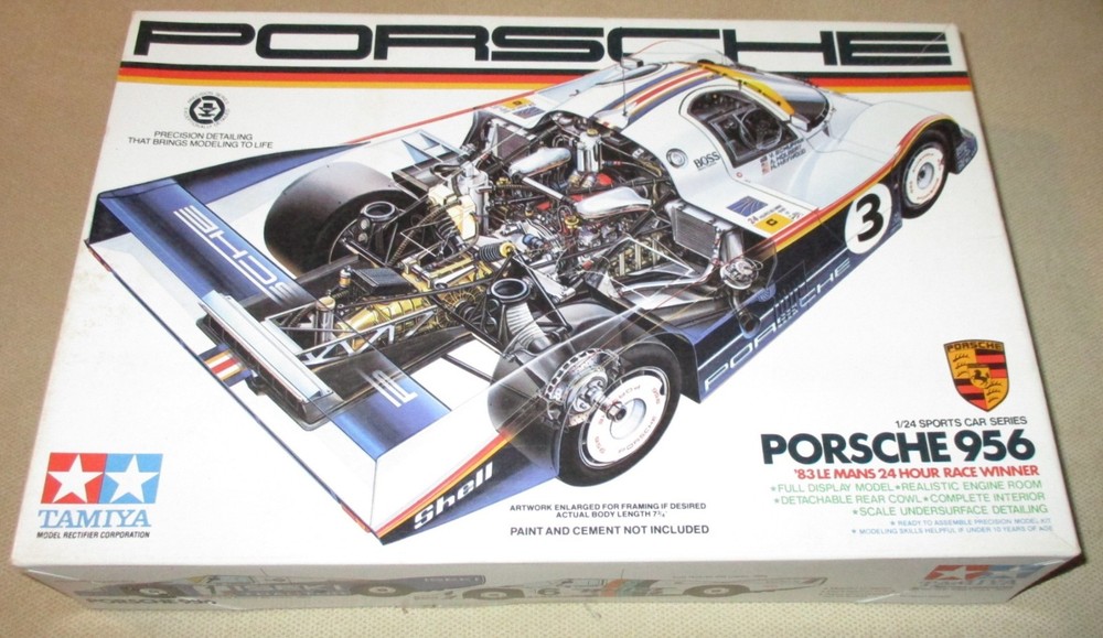 Porsche 956 ’83 Le Mans 24 Hour Race Winner – Model Car Kit Tamiya, No Decals