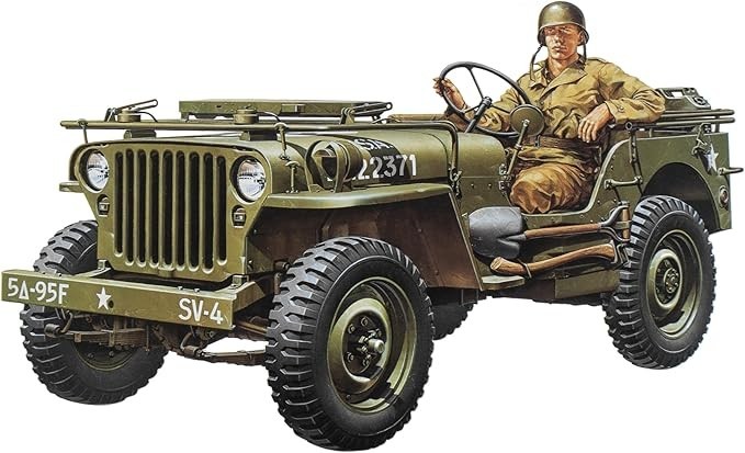 Tamiya 1/35 US Army Willys MB Jeep WWII Military Miniature Model Kit 35219