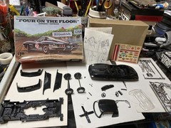 Vintage 1960s Palmer “Four On The Floor ” Corvette Stingray Fastback Model Kit