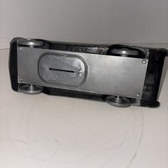 1957 Chevy Convertible Promo Metal Model Car Bank by Banthrico Autobank Silver