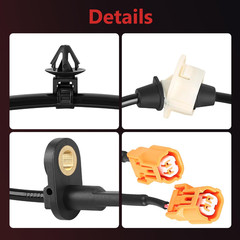 2PCS Front ABS Wheel Speed Sensors Fit for Honda Accord 2003-2007, Acura TSX 200