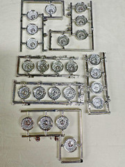 Various Model Car Turbine Mag Wheels 1/25 1/24 Unknown Manufacturers