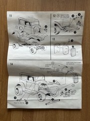 MPC KEEP ON TRUCKIN ‘32 FORD DELIVERY VAN 1/25 KIT 1-0767 1974 PARTIALLY ASSMB.