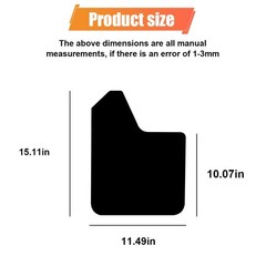 Universal Car Mud Flaps Black Bendable Splash Guards Fastener Rivet Clips