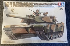 Tamiya 1/35 U.S. M-1 Abrams Main Battle Tank Kit No. 35124A New Sealed