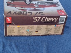 1/25 Scale Partially Built AMT 1957 Chevrolet Bel Air Hardtop Chevy -Older Issue