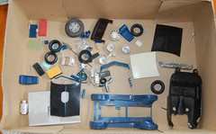 Vintage Junkyard Lot Of Misc. Model Kit Parts See Description Photos tires wheel