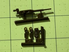 Nichimo R-3502 British Army Tank “Chieftain” Kitbash Parts Machine Gun