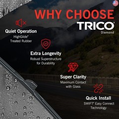 TRICO Diamond 26″ + 14″ Premium Automotive Replacement Windshield Wiper Blades