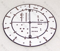 3x Large ROUND White PCB Only for Jumbo LED Sequencer Chaser KIT NE555 CD4017