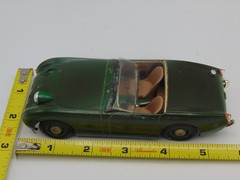 Vintage Model Car Metal 5 1/2″ Long Built 1960’s Austin Healey Sprite Green