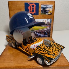 Detroit Tigers Pro Built Bullpen Hot Rod Show Car 1/24 MLB Model CustomDisplay