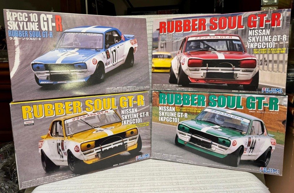 *SUPER RARE BUNDLE* 1/24 Fujimi Rubber Soul Nissan Skyline GT-R KPGC-10 Set