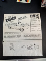 MPC HEMI Cuda Street Machine Plymouth Barracuda 1:25 Model Kit 1-0807 OPEN BOX