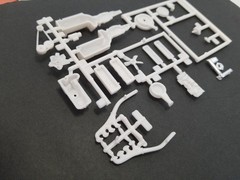 1972 Chevelle 454 V8 ENGINE / TRANSMISSION from AMT 1:25 Model Kit 72