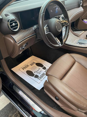 White Car Paper Floor Mats,50Pcs Vehicles Disposable and Black