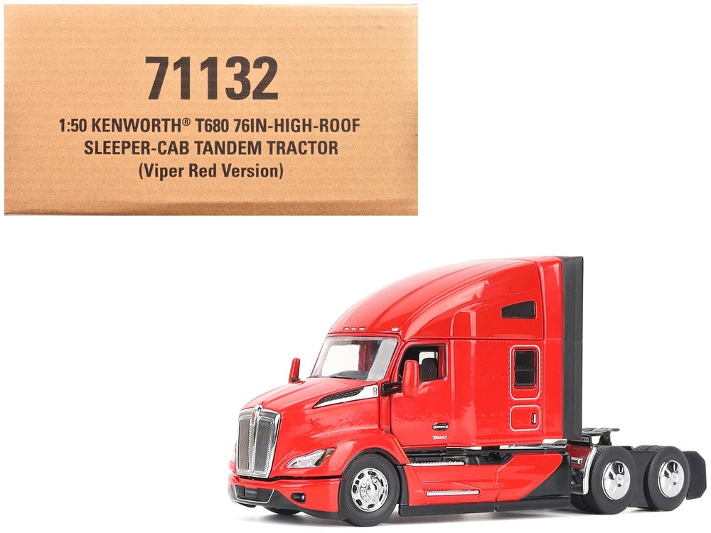 Diecast Masters 71132 1/50 Kenworth T680 76″ High Roof Sleeper Cab