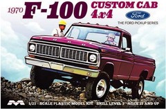 1970 Ford F100 4×4 Custom Cab 1/25 Scale Model Kit-