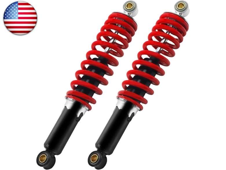 2 pack 12″ Adjustable Shocks For Go Kart Cart Go-Cart Minibike Mini Bike (10mm