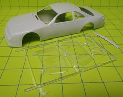BODY – 1989-1993 NASCAR FORD THUNDERBIRD STOCK CAR BODY & GLASS – 1/25 SCALE