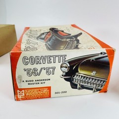 Vintage MPC 1956 1957 Chevrolet Corvette Model Kit Box Instructions Parts Pieces